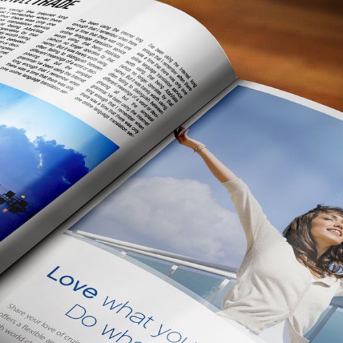 Magazine Ad: Expedia Cruiseship Centers
