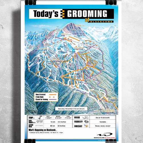 Grooming Map: Whistler Resort